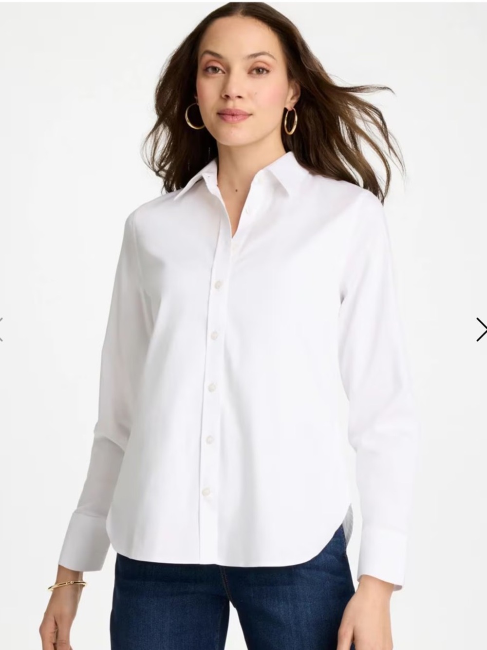 NWOT Chicos No Iron Stretch shirt size 2 or large